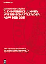 2. Konferenz Junger Wissenschaftler Der Adw Der DDR