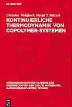 Kontinuierliche Thermodynamik Von Copolymer-Systemen