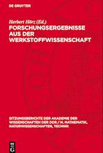 Forschungsergebnisse Aus Der Werkstoffwissenschaft