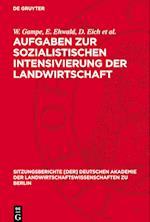 Aufgaben Zur Sozialistischen Intensivierung Der Landwirtschaft