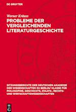 Probleme Der Vergleichenden Literaturgeschichte