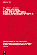 Glashütte 1878, Beginn Der Deutschen Rechenmaschinenfertigung