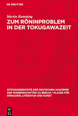 Zum Rôninproblem in Der Tokugawazeit