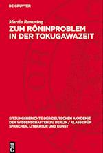 Zum Rôninproblem in Der Tokugawazeit