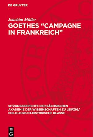 Goethes ¿Campagne in Frankreich¿