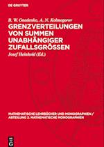 Grenzverteilungen Von Summen Unabhängiger Zufallsgrössen