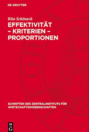 Effektivität - Kriterien - Proportionen