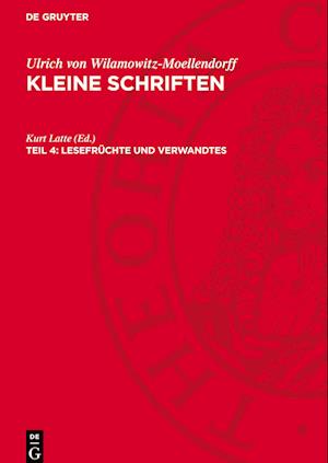 Lesefrüchte Und Verwandtes