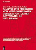 Analyse Und Prognose Von Nebenwirkungen Gesellschaftlicher Aktivitäten Im Naturraum