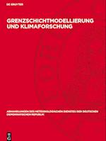 Grenzschichtmodellierung Und Klimaforschung