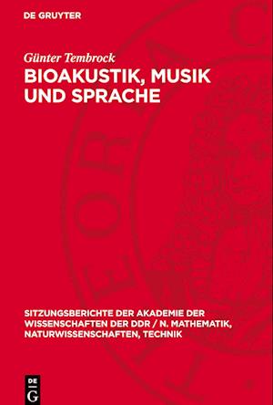 Bioakustik, Musik Und Sprache