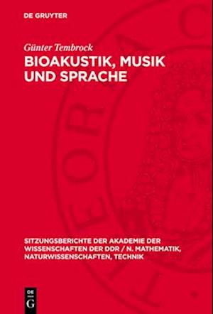 Bioakustik, Musik und Sprache