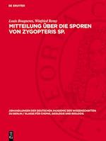 Mitteilung über die Sporen von Zygopteris Sp.