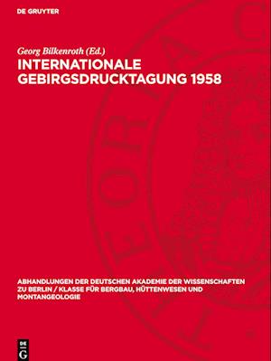 Internationale Gebirgsdrucktagung 1958