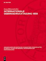 Internationale Gebirgsdrucktagung 1958