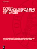 3. Internationales Symposium über Probleme der Passivität von Metallen