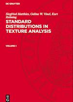 Standard Distributions in Texture Analysis, Volume 1, Standard Distributions in Texture Analysis Volume 1