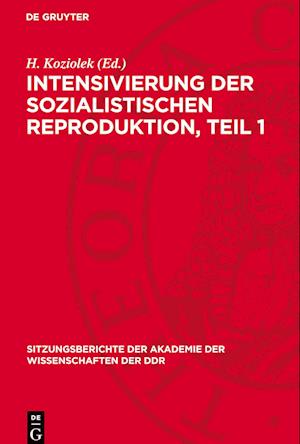 Intensivierung Der Sozialistischen Reproduktion, Teil 1