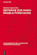 Beiträge Zur Marx-Engels-Forschung