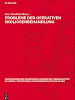 Probleme der operativen Skoliosenbehandlung