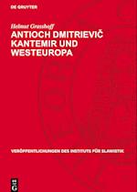 Antioch Dmitrievi¿ Kantemir und Westeuropa