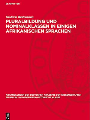 Pluralbildung und Nominalklassen in einigen afrikanischen Sprachen