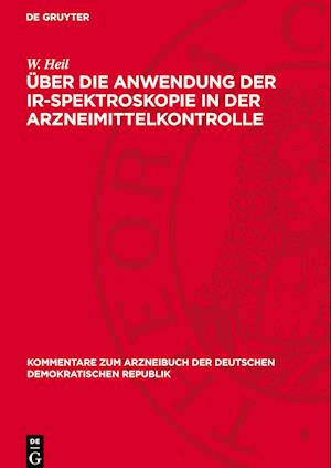 Über die Anwendung der IR-Spektroskopie in der Arzneimittelkontrolle