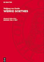 Werke Goethes, Egmont, Teil 1: Text