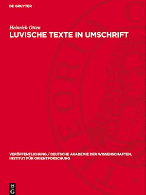 Luvische Texte in Umschrift