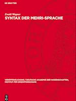 Syntax Der Mehri-Sprache