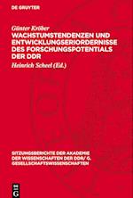 Wachstumstendenzen und Entwicklungseriordernisse des Forschungspotentials der DDR