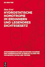 Hydrostatische Homotropie im Erdinnern und Legendres Dichtegesetz