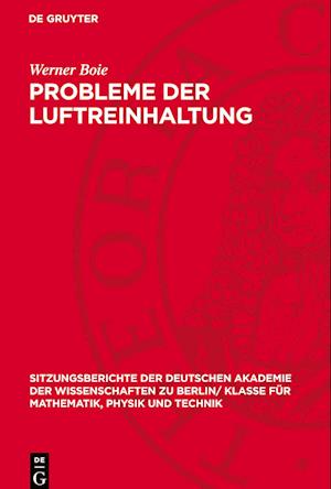 Probleme der Luftreinhaltung