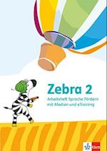 Zebra 2. Arbeitsheft Sprache Förderheft mit eTraining Klasse 2