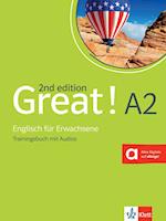 Great! A2, 2nd edition. Trainingsbuch + Audios online