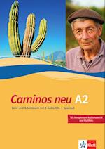 Caminos A2. Neue Ausgabe. Lehr- und Arbeitsbuch mit 3 Audio-CDs