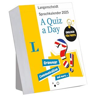 Langenscheidt Sprachkalender Englisch A Quiz a Day 2025