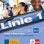 Linie 1 A1.2 - 2 Audio-CDs zum Kurs- und Übungsbuch