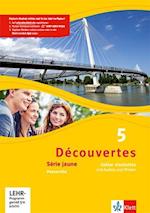 Découvertes Série jaune 5. Cahier d'activités mit MP3-CD und Video-DVD