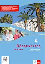 Découvertes Série bleue 4. Cahier d'activités mit MP3-CD und Video-DVD. ab Klasse 7