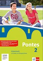 Pontes 2.Arbeitsheft mit Audios und Übungssoftware 2. Lernjahr