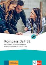 Kompass DaF B2. Medienpaket (4 Audio-CDs + 1 DVD)