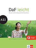 DaF leicht / Kurs- und Übungsbuch + DVD-ROM A2.1