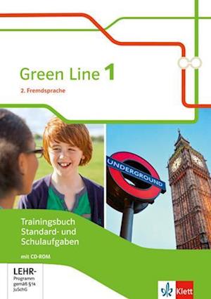 Green Line 1. 2. Fremdsprache. Trainingsbuch Standard- und Schulaufgaben, Heft mit Lösungen und CD-ROM Klasse 6
