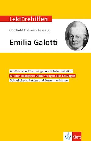 Lektürehilfen Gotthold Ephraim Lessing "Emilia Galotti"