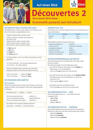 Découvertes Série jaune und bleue 2. Grammatik