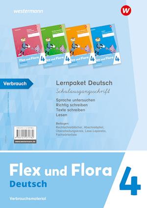 Flex und Flora. Lernpaket Deutsch 4 (Schulausgangsschrift) Verbrauchsmaterial