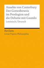 Der Gottesbeweis im Proslogion und die Debatte mit Gaunilo