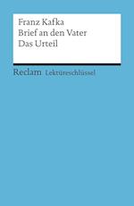 Brief an den Vater / Das Urteil. Lektüreschlüssel für Schüler