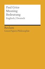 Meaning / Bedeutung